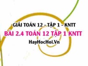 Bài 2.4 SGK Toán 12 tập 1 Kết nối tri thức